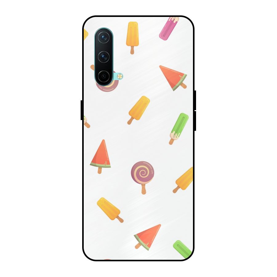 Ice Cream Colors Metal Back Case for OnePlus Nord CE 5G