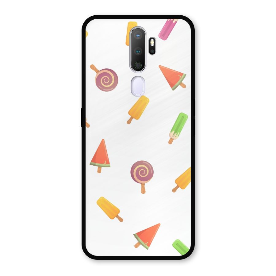 Ice Cream Colors Metal Back Case for Oppo A5 (2020)