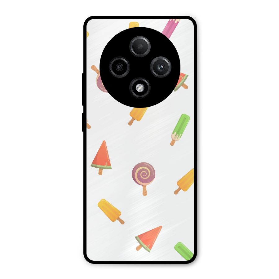 Ice Cream Colors Metal Back Case for Oppo F27 Pro Plus