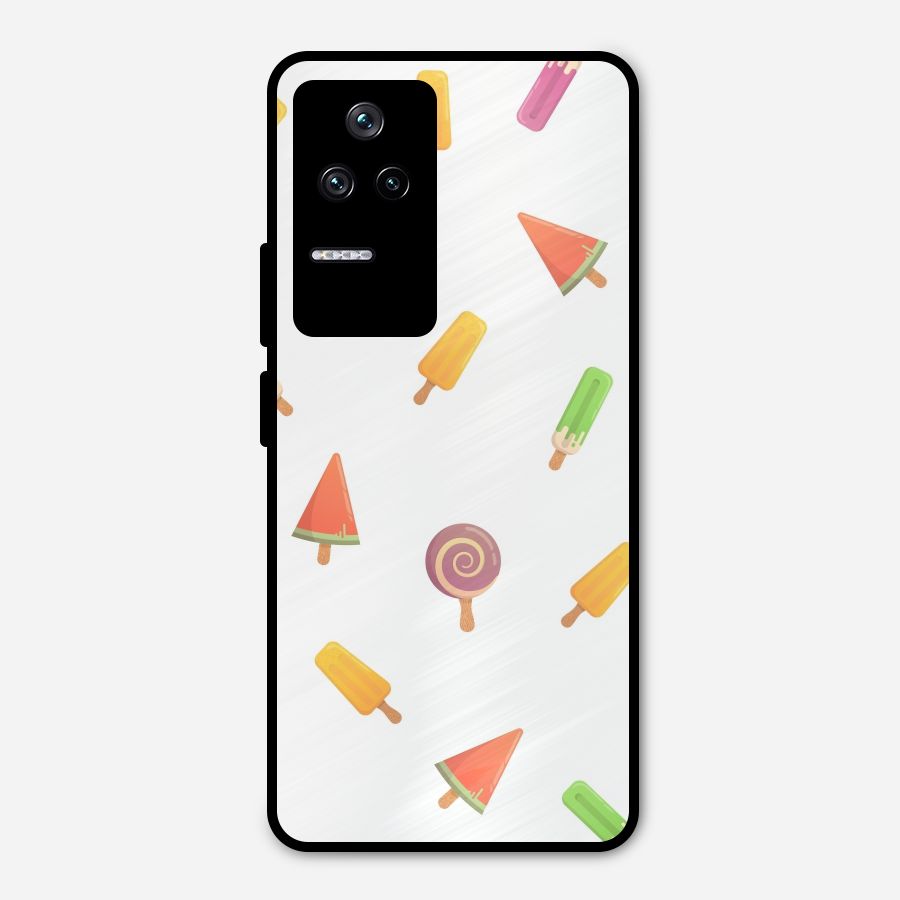 Ice Cream Colors Metal Back Case for Poco F4 5G