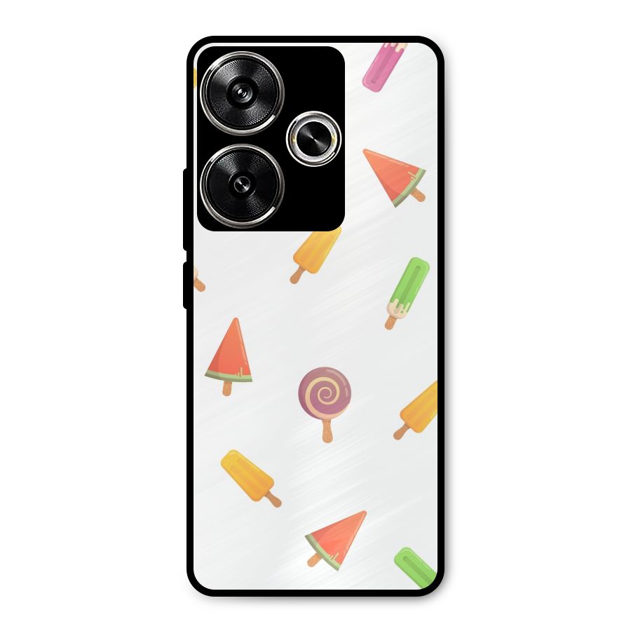 Ice Cream Colors Metal Back Case for Poco F6