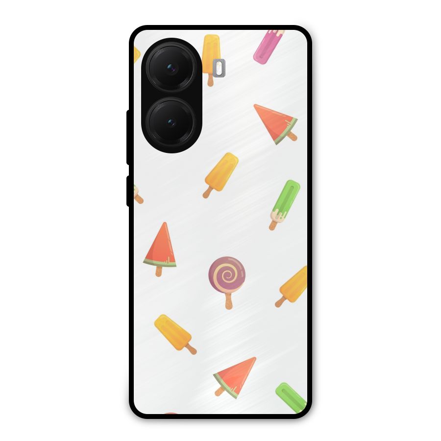 Ice Cream Colors Metal Back Case for Poco X7 Pro