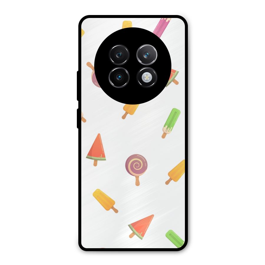 Ice Cream Colors Metal Back Case for Realme 13 Plus