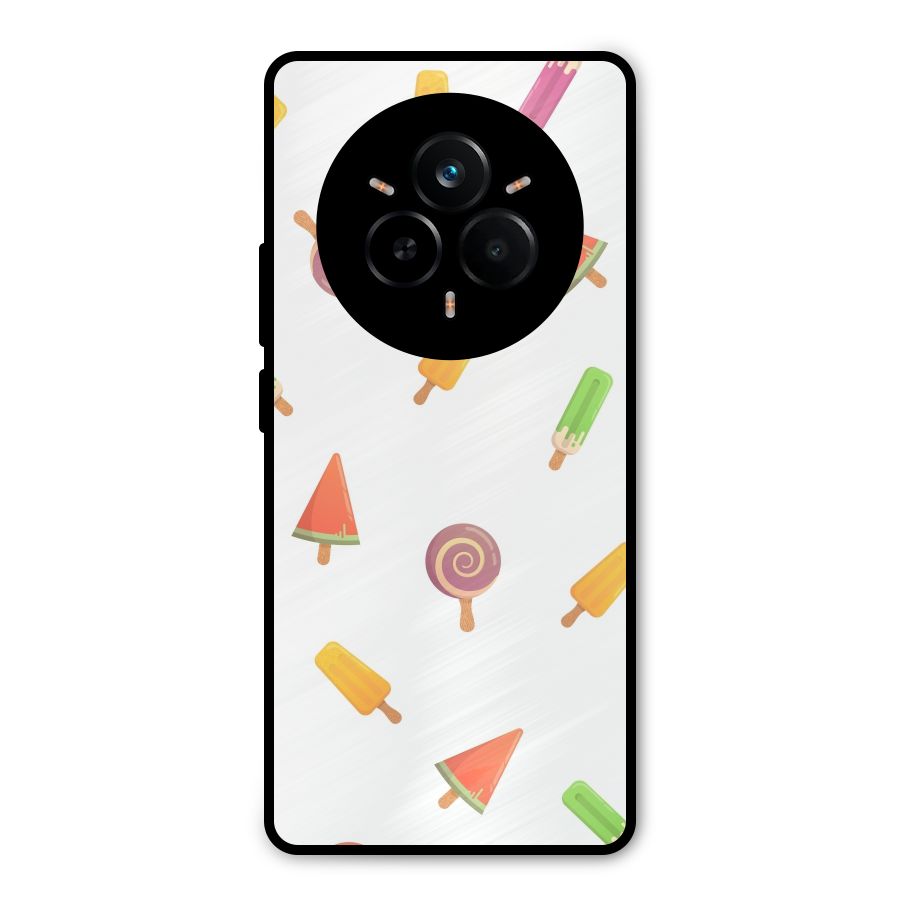 Ice Cream Colors Metal Back Case for Realme 14 Pro