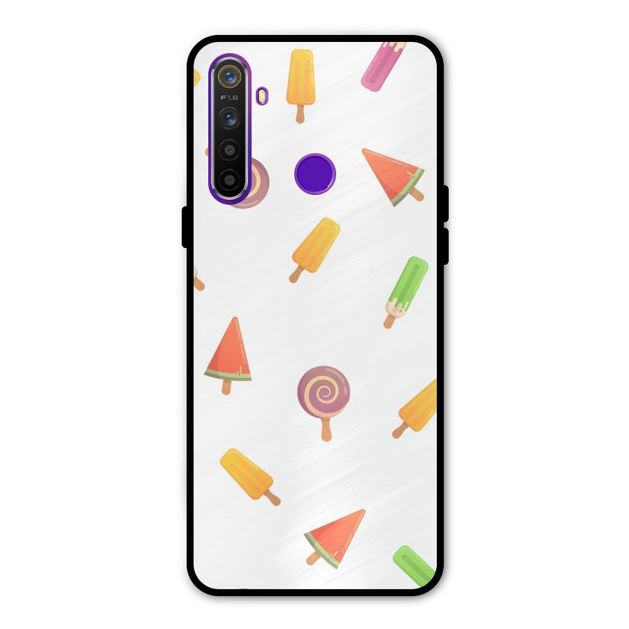 Ice Cream Colors Metal Back Case for Realme 5i