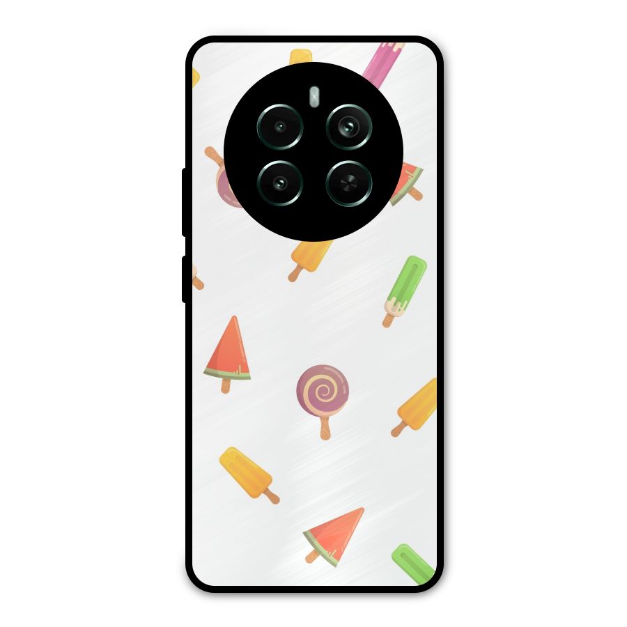 Ice Cream Colors Metal Back Case for Realme Narzo 70 Pro