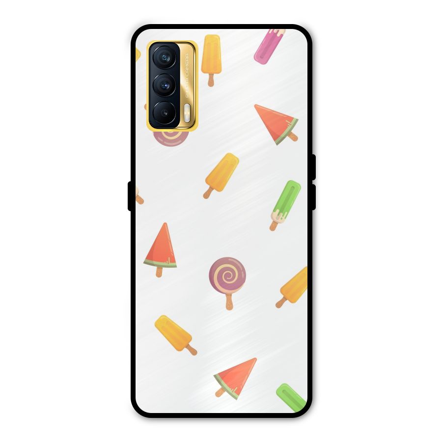 Ice Cream Colors Metal Back Case for Realme X7