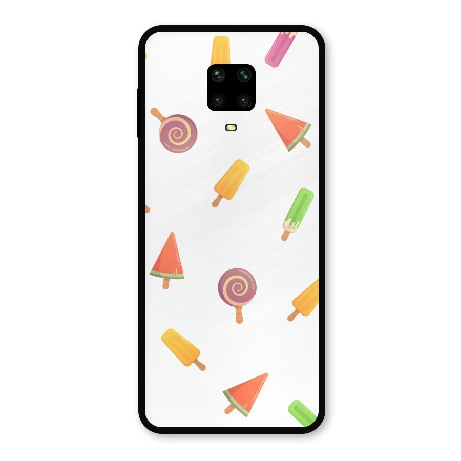 Ice Cream Colors Metal Back Case for Redmi Note 9 Pro Max