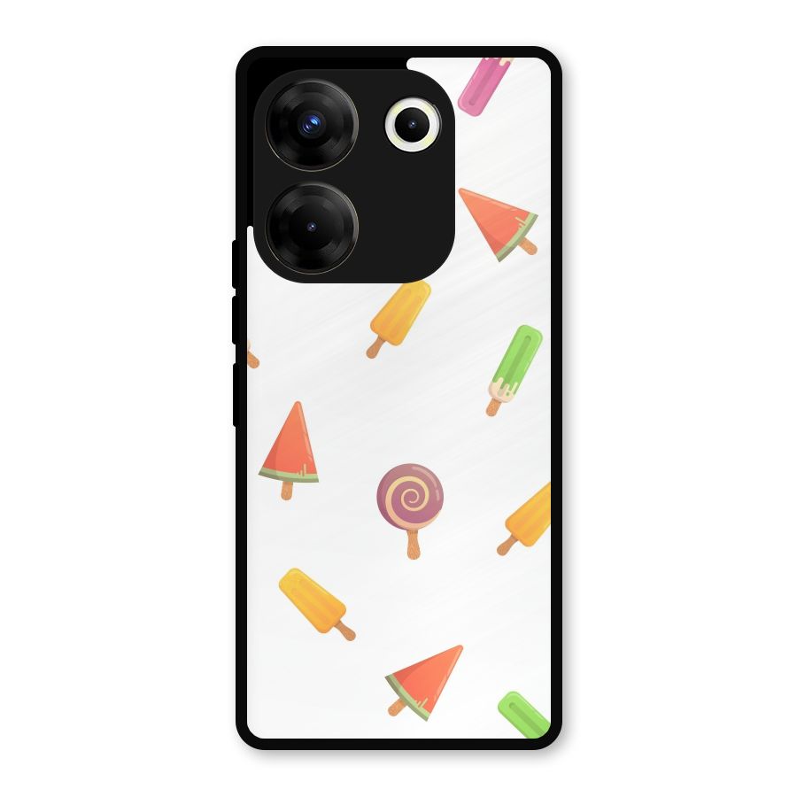 Ice Cream Colors Metal Back Case for Tecno Camon 20