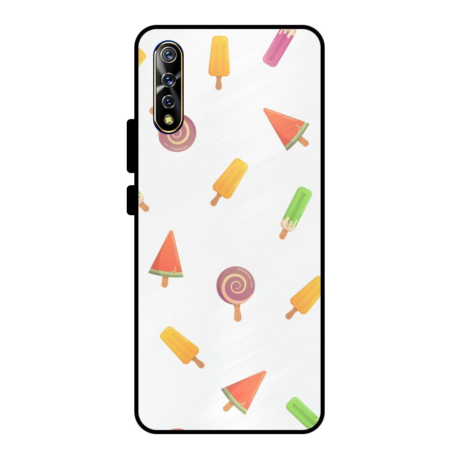 Ice Cream Colors Metal Back Case for Vivo S1