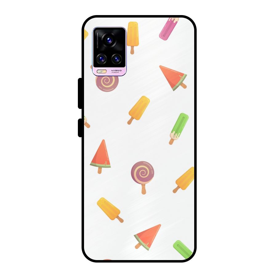 Ice Cream Colors Metal Back Case for Vivo V20 Pro