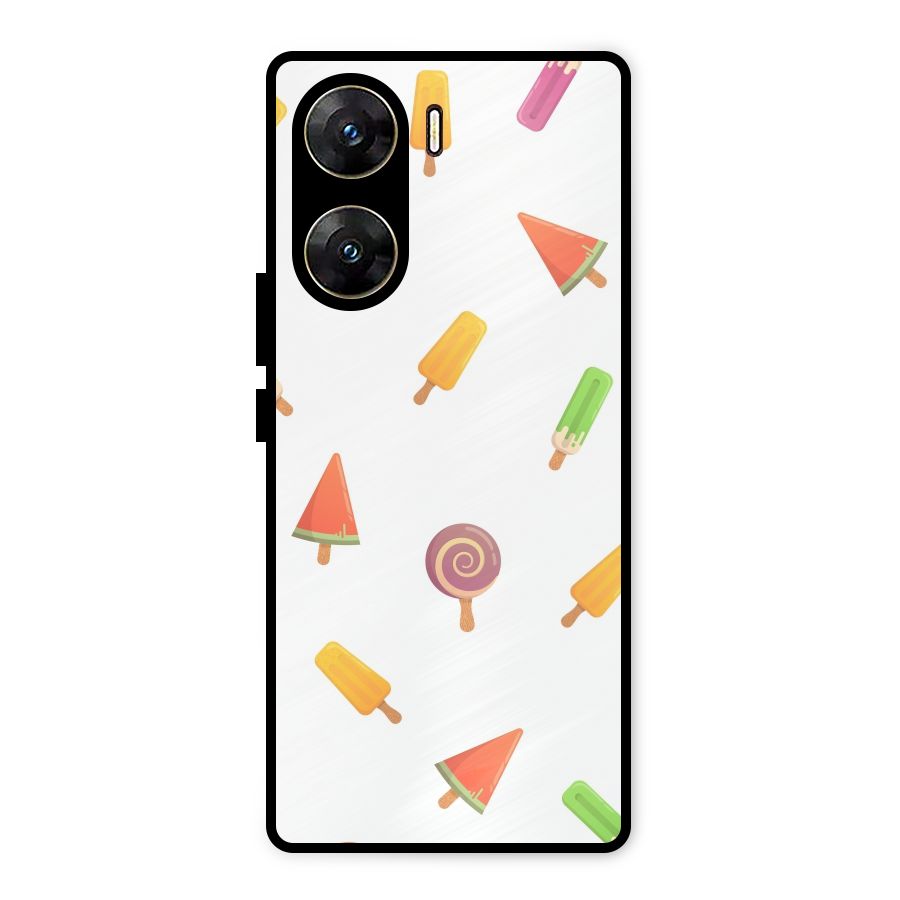 Ice Cream Colors Metal Back Case for Vivo V29e