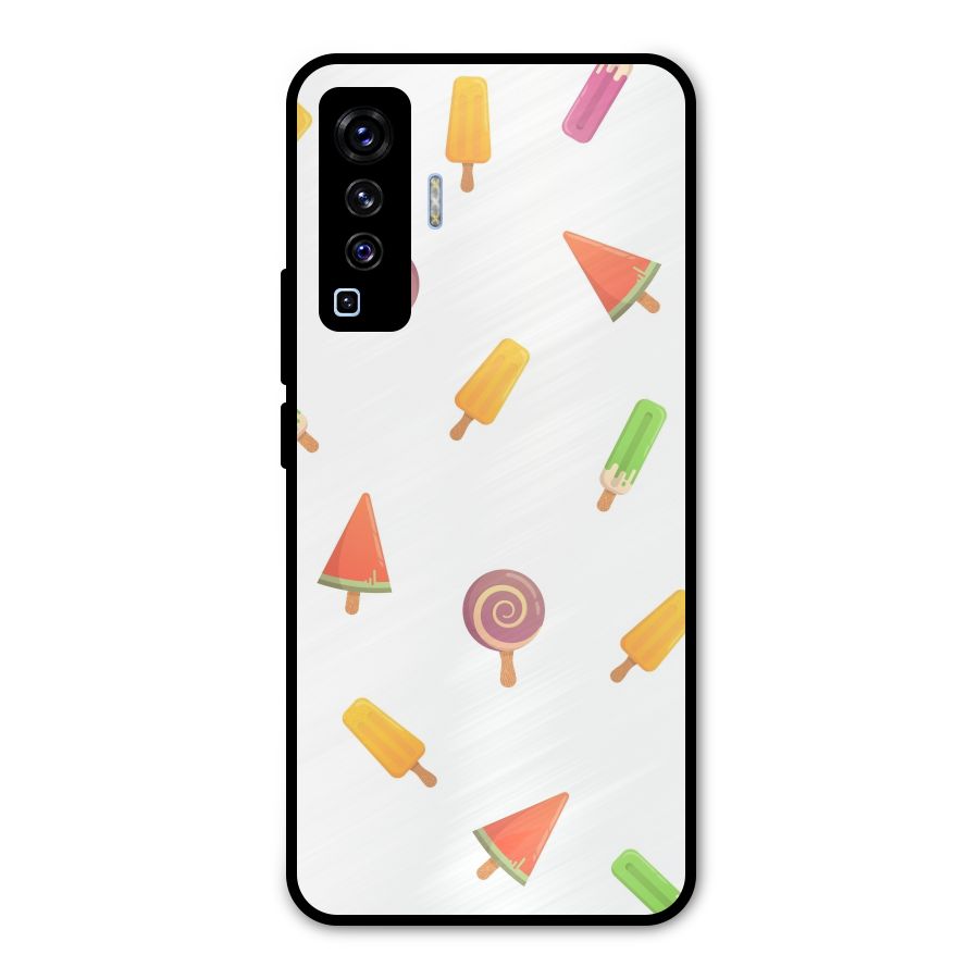 Ice Cream Colors Metal Back Case for Vivo X50