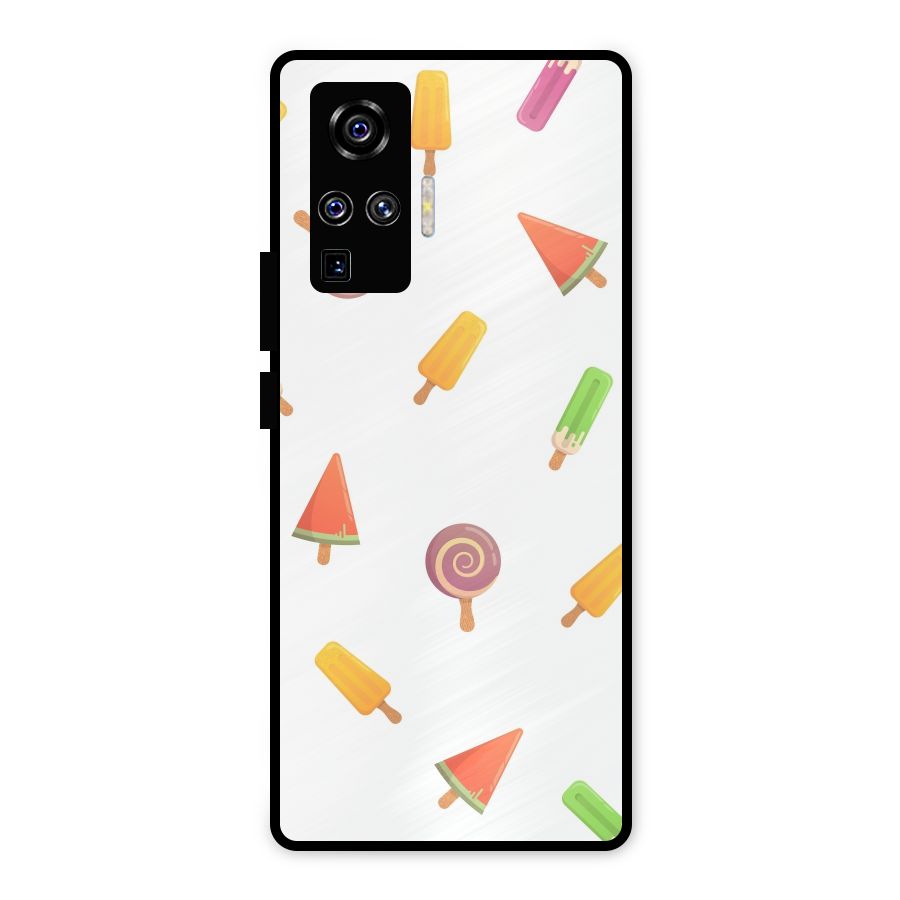 Ice Cream Colors Metal Back Case for Vivo X50 Pro