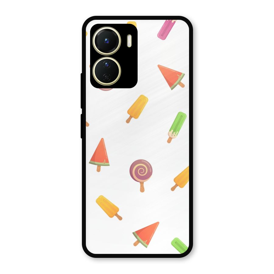 Ice Cream Colors Metal Back Case for Vivo Y16