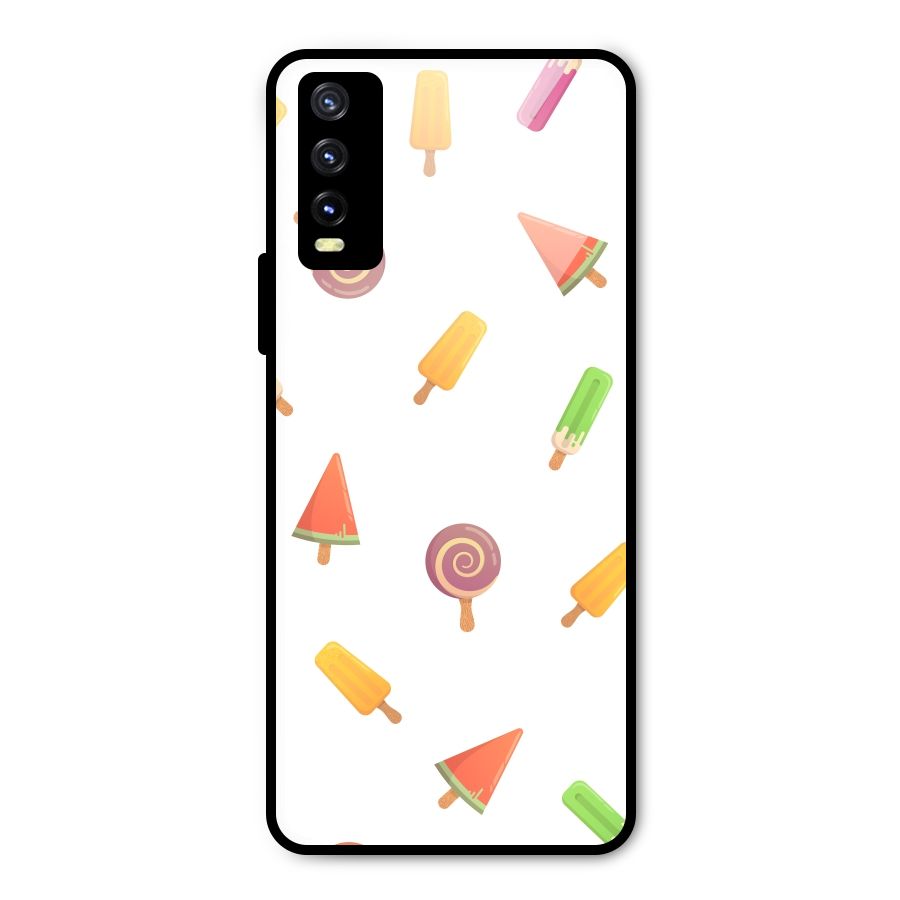 Ice Cream Colors Metal Back Case for Vivo Y20t