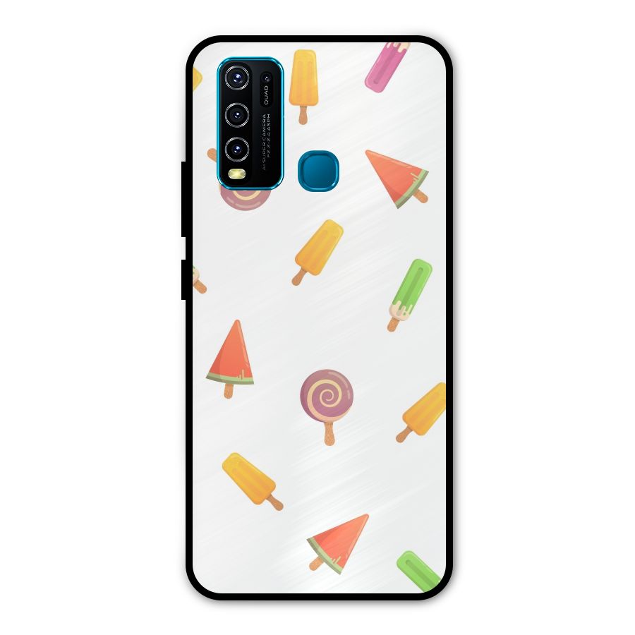 Ice Cream Colors Metal Back Case for Vivo Y30
