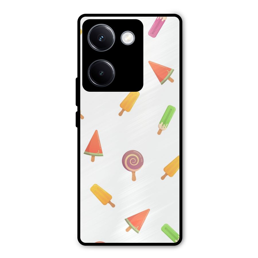 Ice Cream Colors Metal Back Case for Vivo Y300 Plus