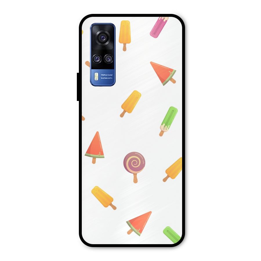 Ice Cream Colors Metal Back Case for Vivo Y51A