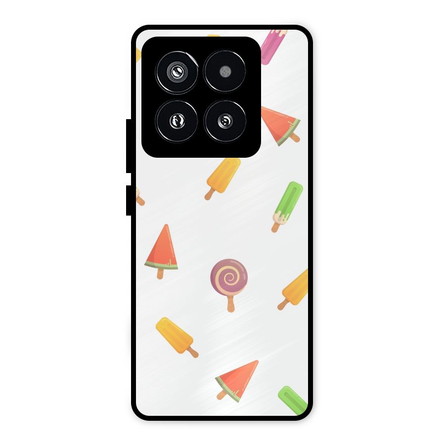 Ice Cream Colors Metal Back Case for Xiaomi 14 Pro