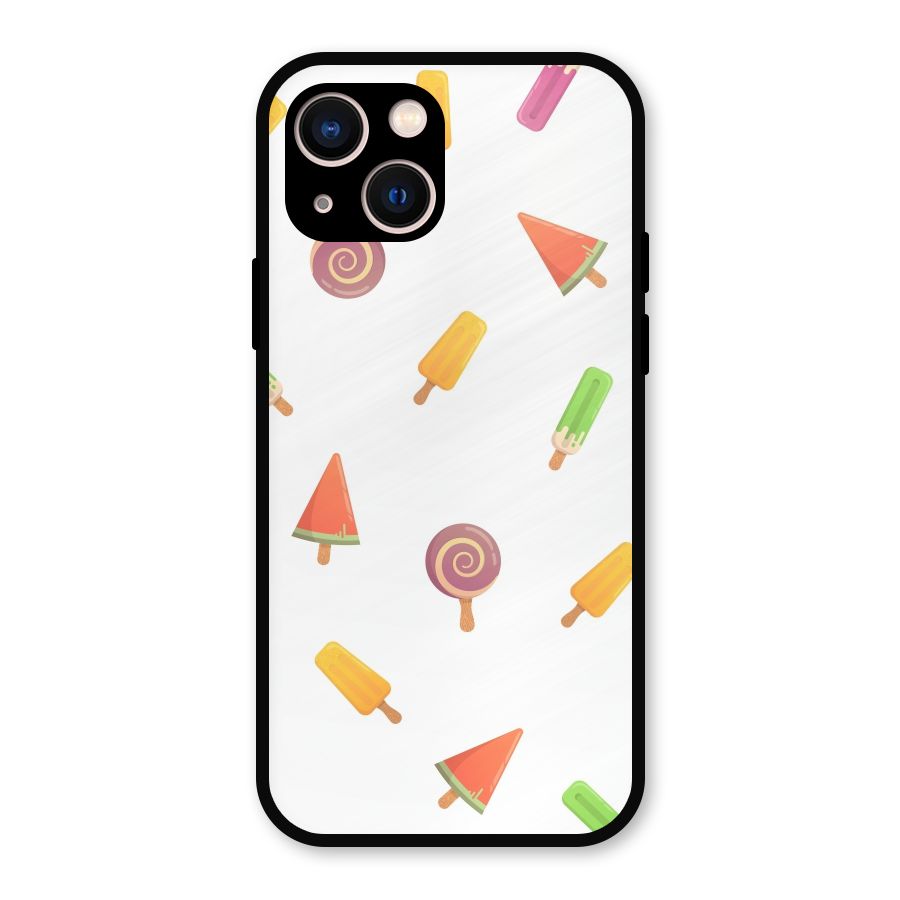 Ice Cream Colors Metal Back Case for iPhone 13