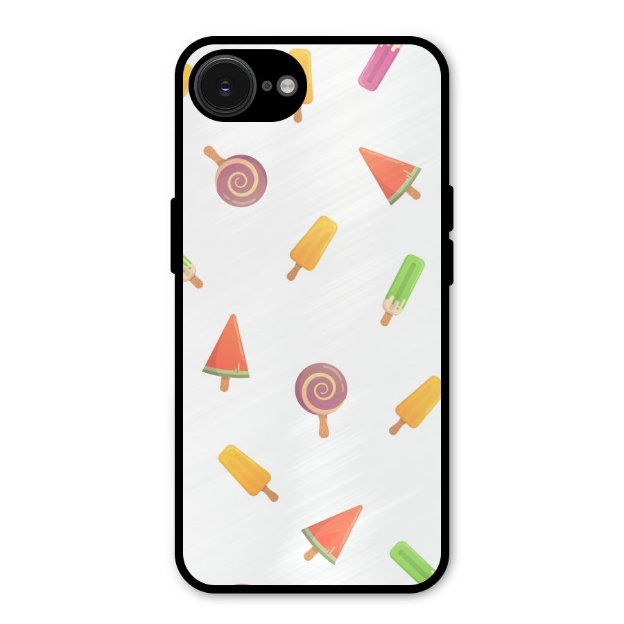 Ice Cream Colors Metal Back Case for iPhone 16e