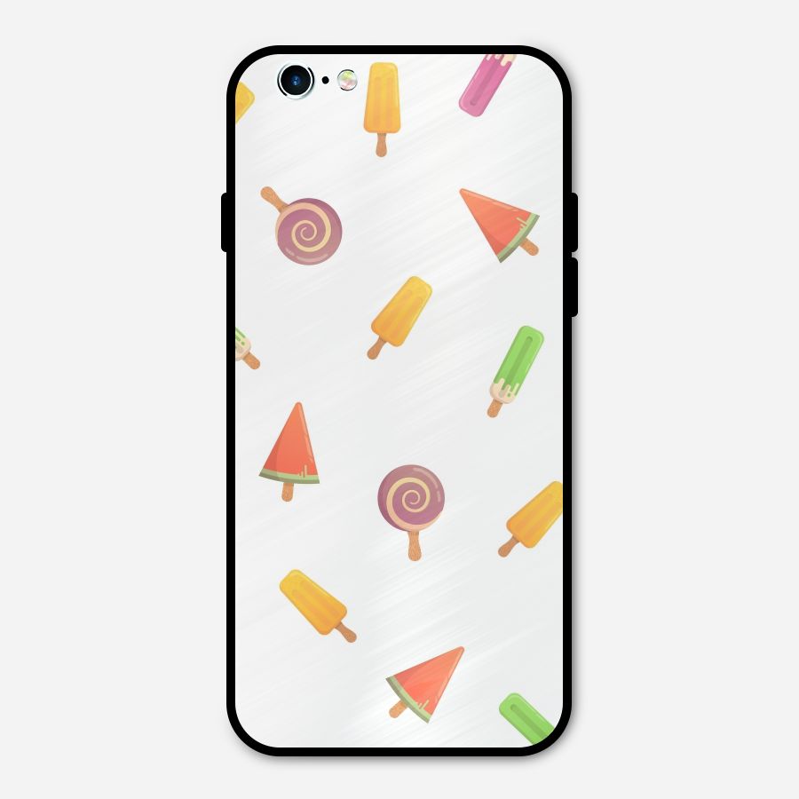 Ice Cream Colors Metal Back Case for iPhone 6 6s