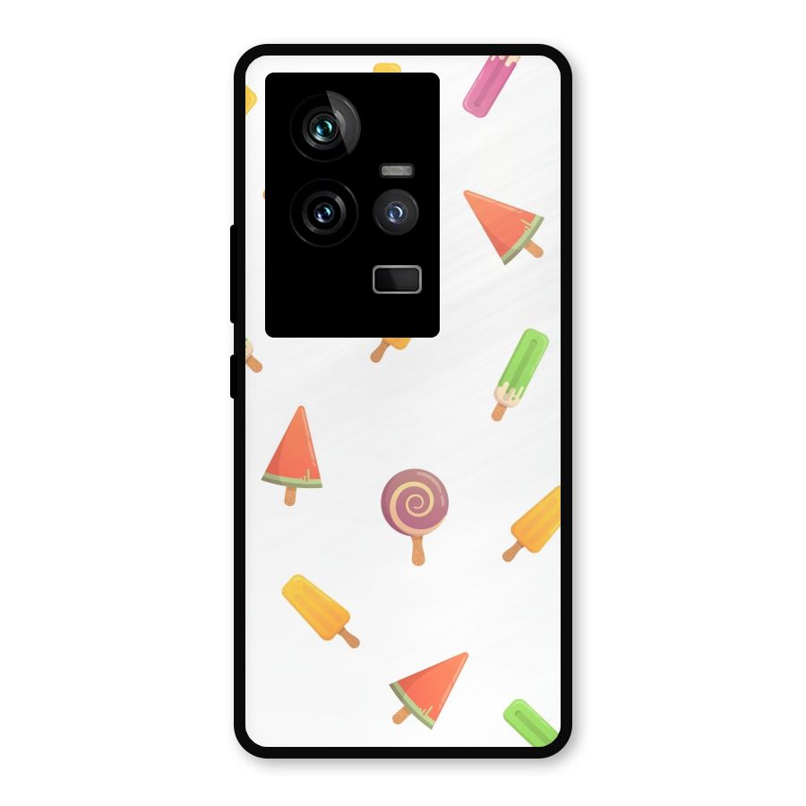 Ice Cream Colors Metal Back Case for iQOO 11 5G