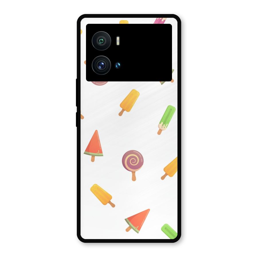 Ice Cream Colors Metal Back Case for iQOO 9 Pro