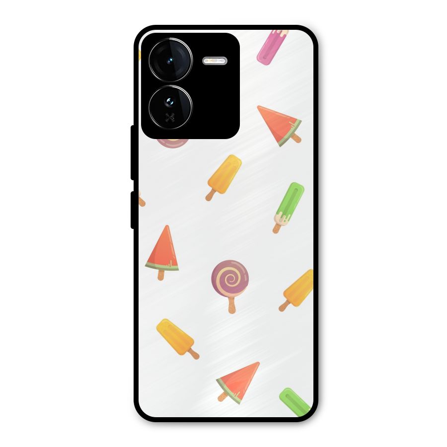 Ice Cream Colors Metal Back Case for iQOO Z9
