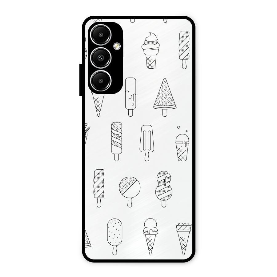 Ice Cream Lines Metal Back Case for Galaxy A05s