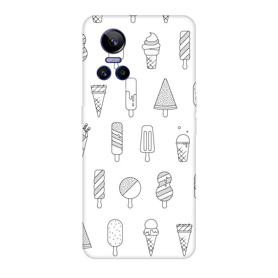 Ice Cream Lines Original Polycarbonate Back Case for Realme GT Neo 3