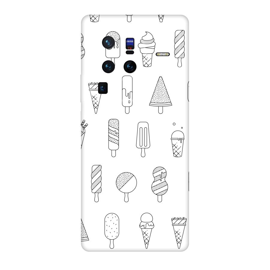 Ice Cream Lines Original Polycarbonate Back Case for Vivo X80