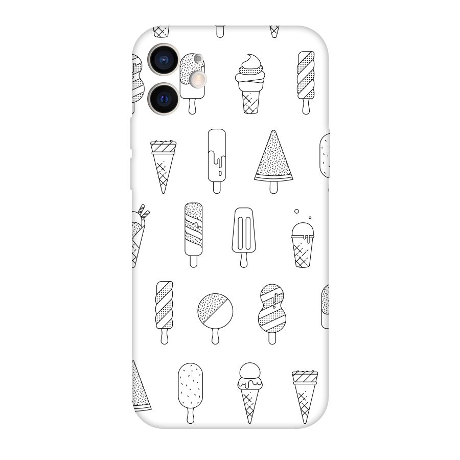 Ice Cream Lines Original Polycarbonate Back Case for iPhone 12
