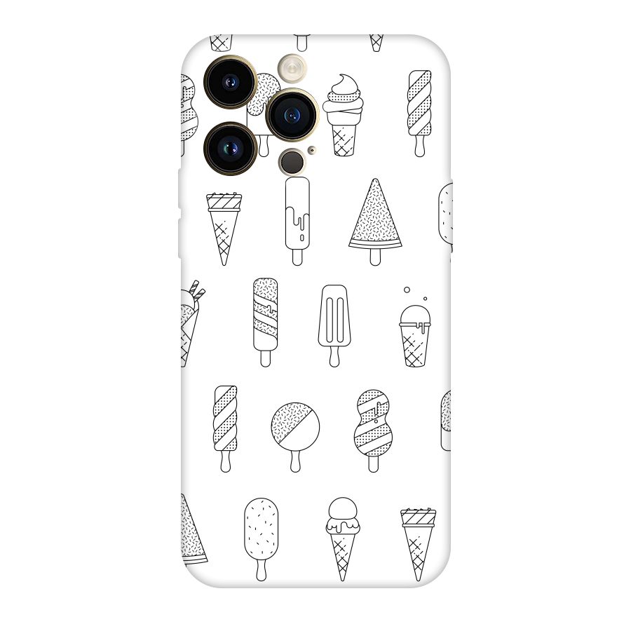 Ice Cream Lines Original Polycarbonate Back Case for iPhone 14 Pro Max
