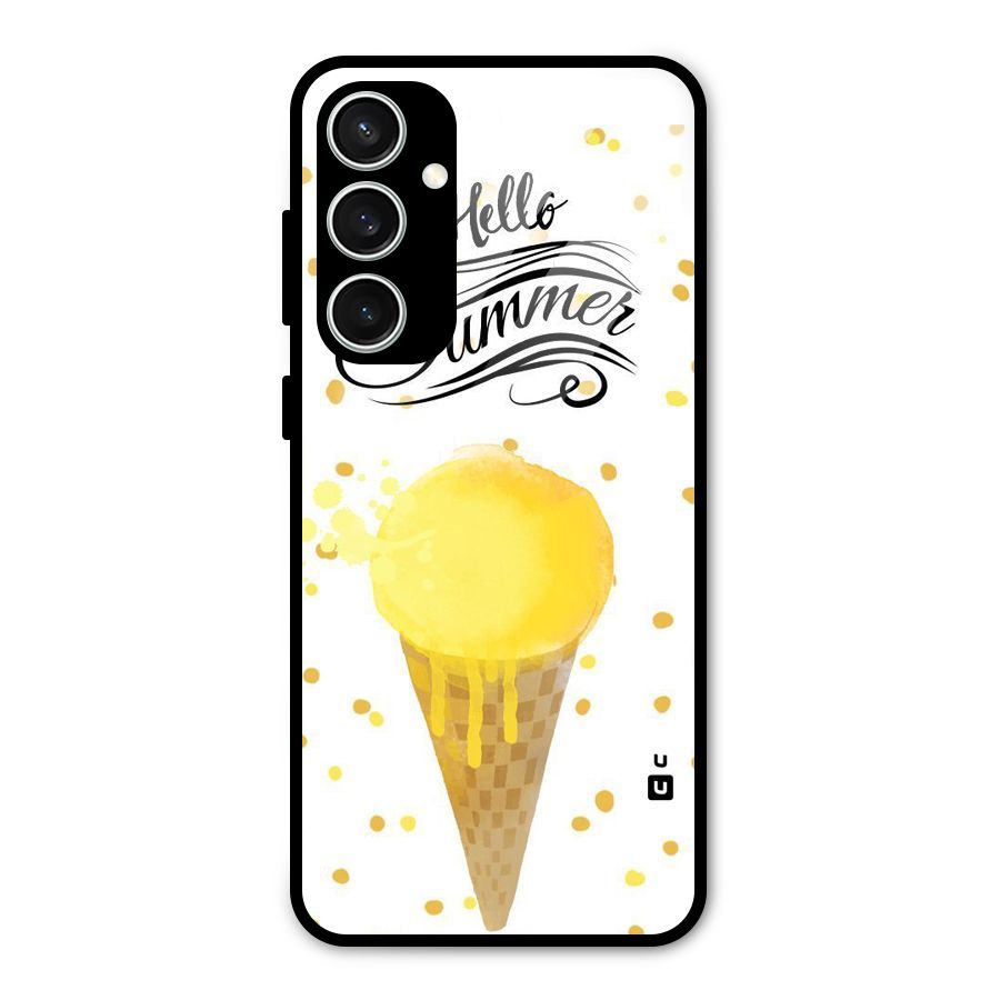 Ice Cream Summer Glass Back Case for Galaxy S23 FE
