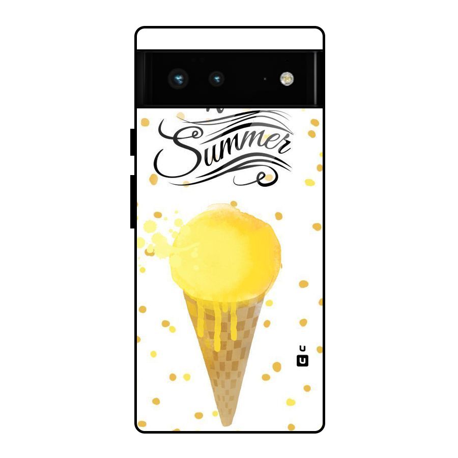 Ice Cream Summer Glass Back Case for Google Pixel 6