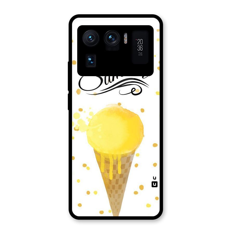 Ice Cream Summer Glass Back Case for Mi 11 Ultra