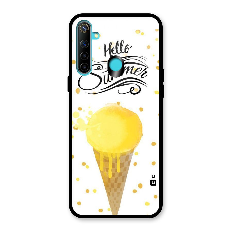 Ice Cream Summer Glass Back Case for Realme Narzo 10