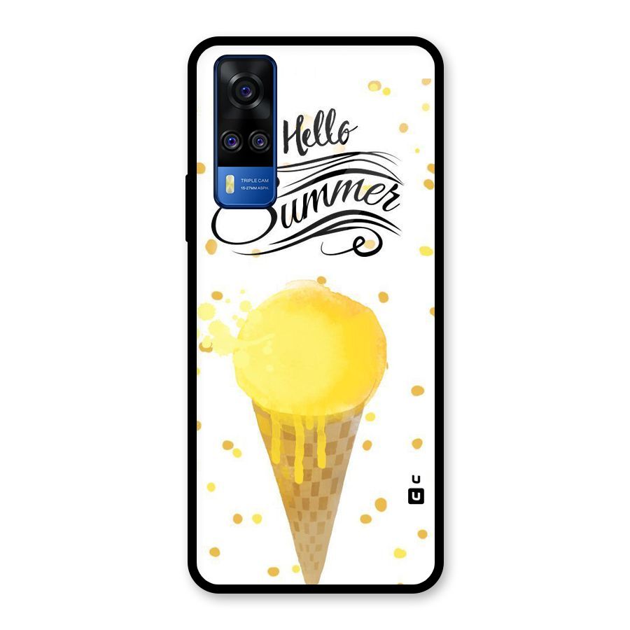 Ice Cream Summer Glass Back Case for Vivo Y31