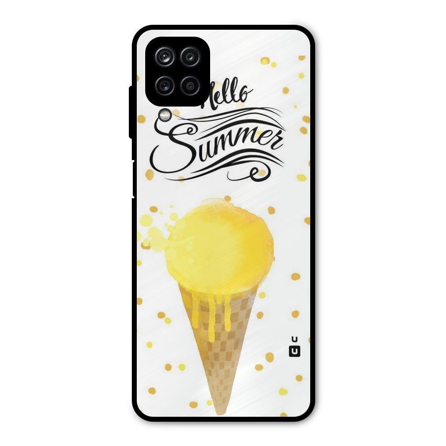 Ice Cream Summer Metal Back Case for Galaxy A12