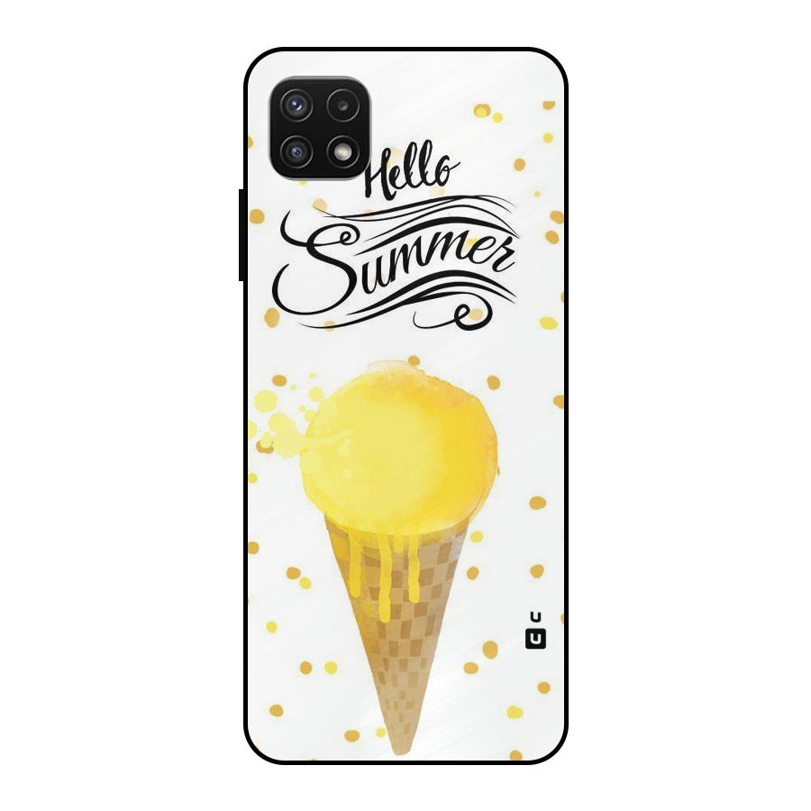 Ice Cream Summer Metal Back Case for Galaxy A22 5G