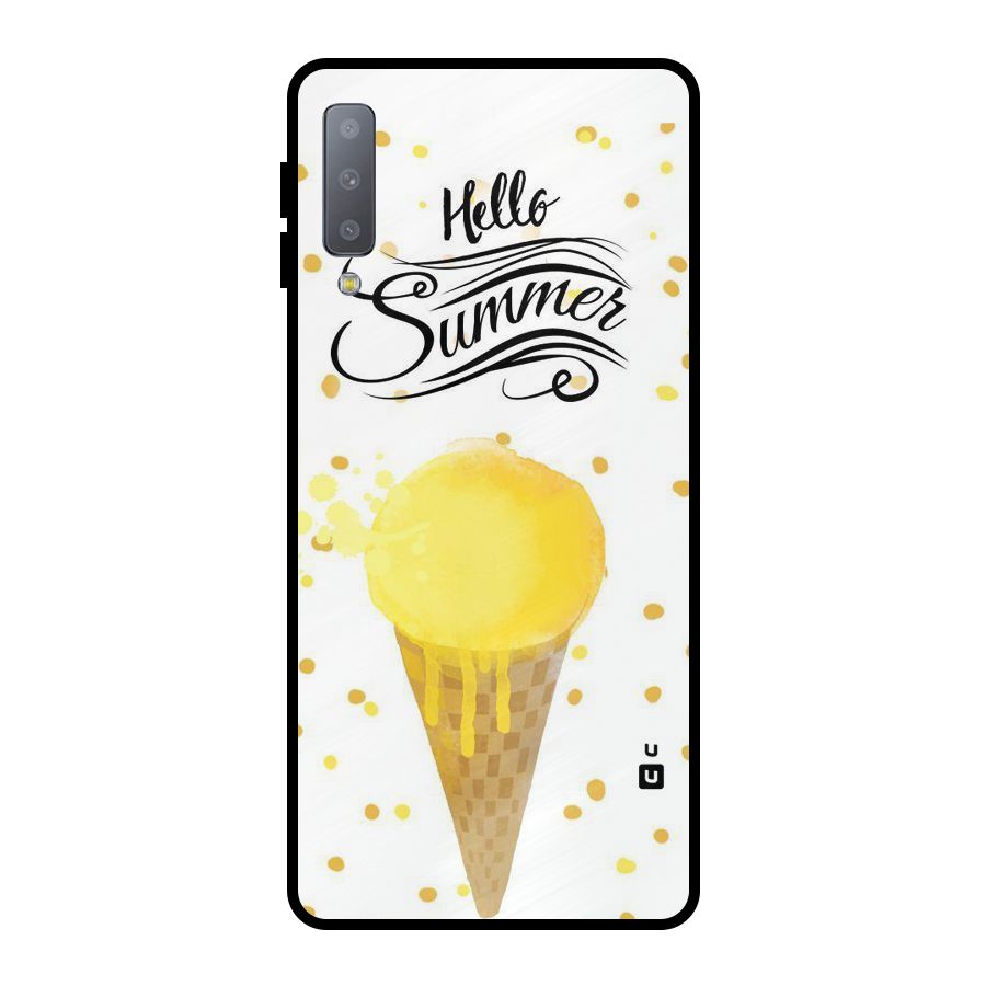 Ice Cream Summer Metal Back Case for Galaxy A7 (2018)