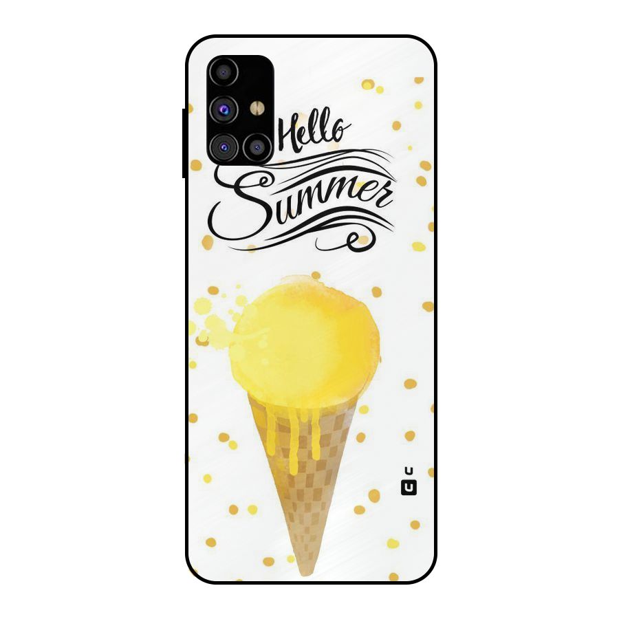 Ice Cream Summer Metal Back Case for Galaxy M31s