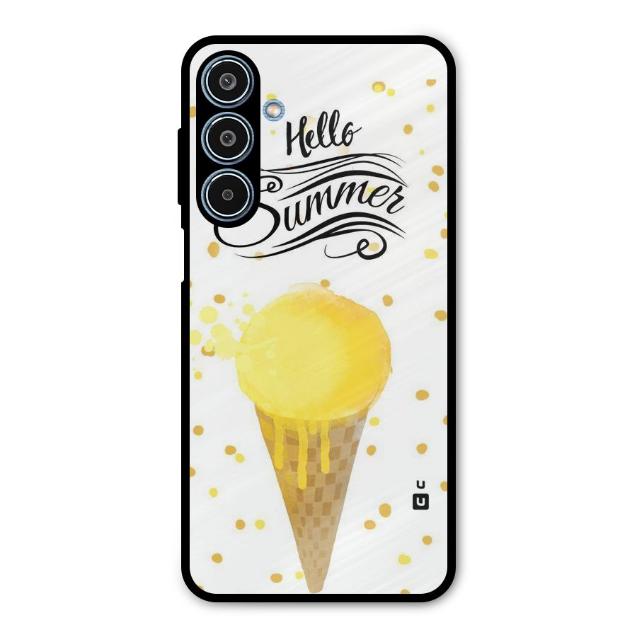 Ice Cream Summer Metal Back Case for Galaxy M35