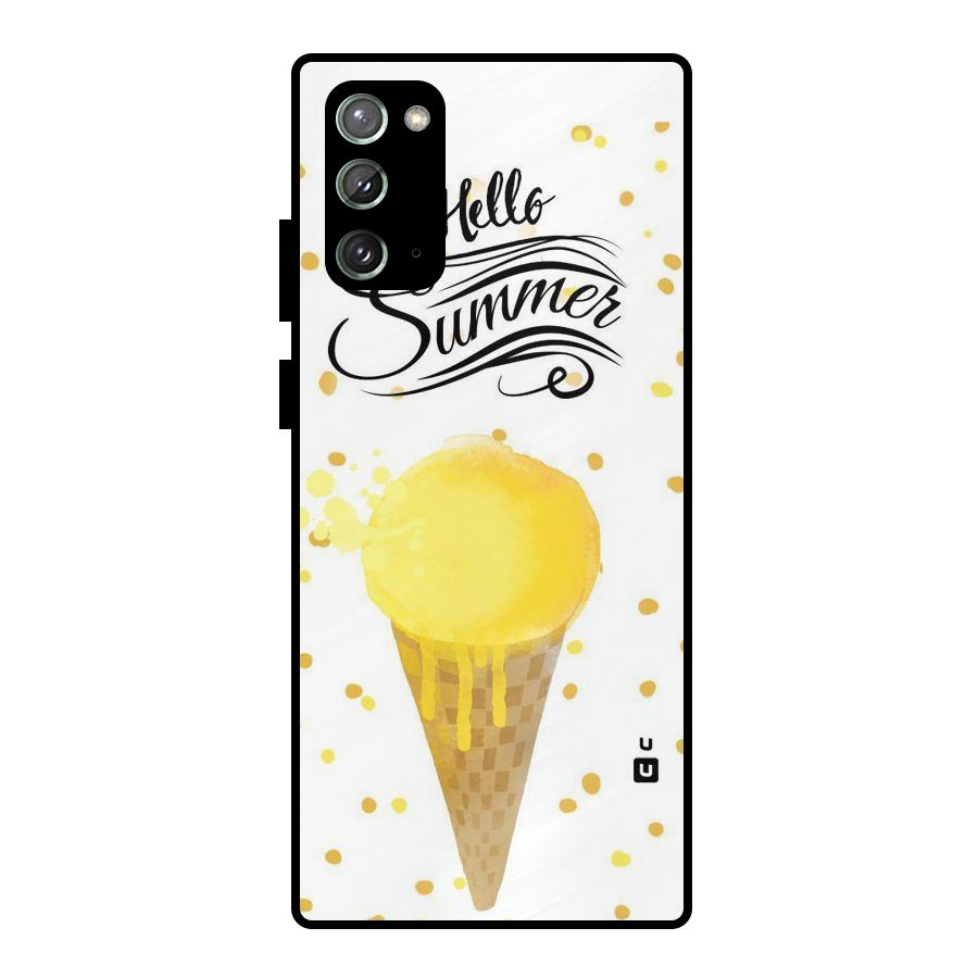 Ice Cream Summer Metal Back Case for Galaxy Note 20