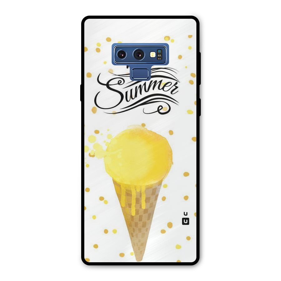 Ice Cream Summer Metal Back Case for Galaxy Note 9