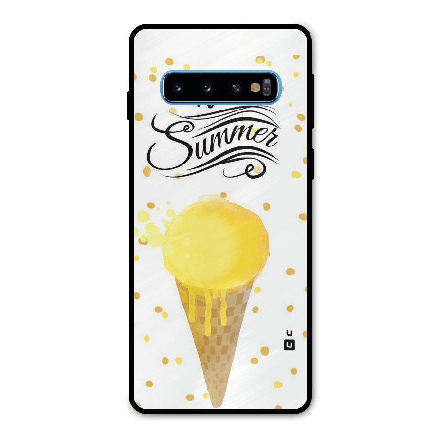 Ice Cream Summer Metal Back Case for Galaxy S10