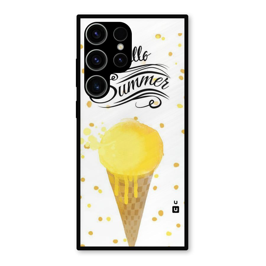 Ice Cream Summer Metal Back Case for Galaxy S23 Ultra