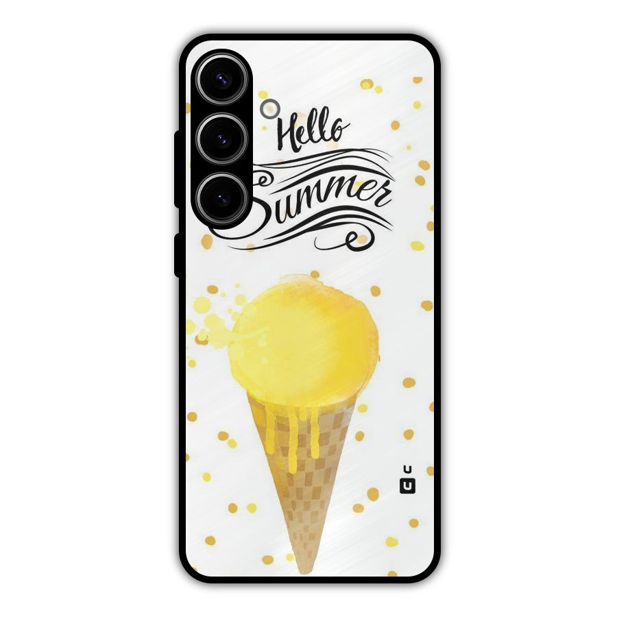 Ice Cream Summer Metal Back Case for Galaxy S24 Plus